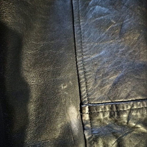 Vainas Leather leather jacket size Large black like new