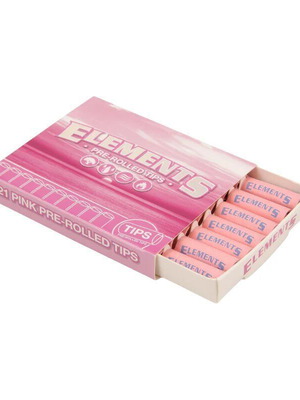 Elements pink pre-rolled tips pack of 21, new
