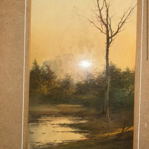 Kosmas Stathis painting like new, genuine signed artwork