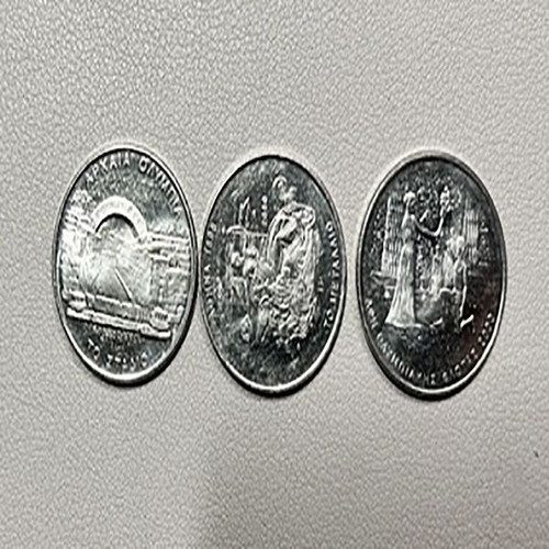 Commemorative coins from the Greek Olympics, set of 3
