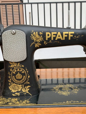 Pfaff sewing machine used treadle cabinet fully functional