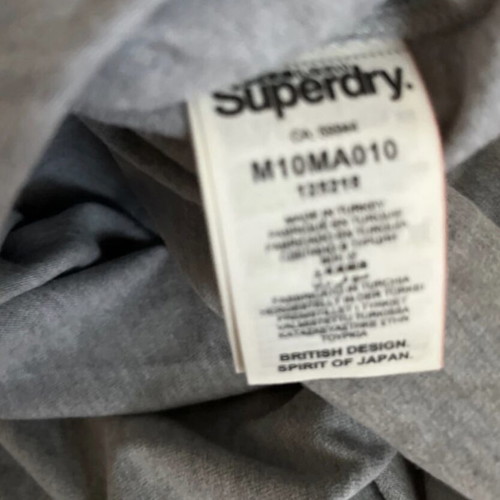 Superdry T-shirt like new, unisex, gray, size S