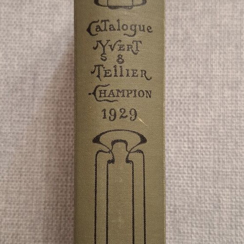 Catalogue de Timbres-Poste Yvert & Tellier Champion 1929
