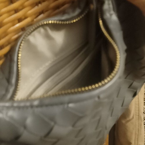 Paris Bag Shoulder grey like new, vegan PVC