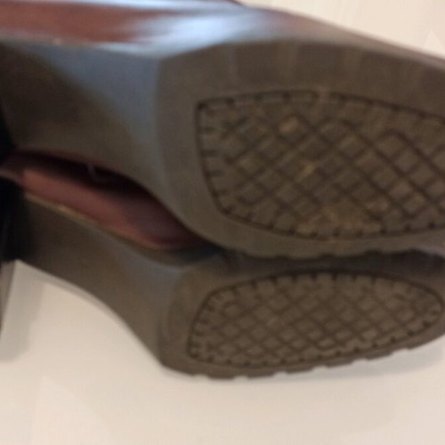 Leather boots size 41 used, brown