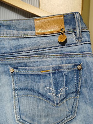 Fracomina low-rise women's jeans, size 30/44, blue