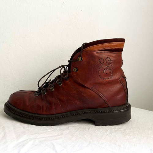 Oliver Sweeney handmade leather boots used, brown, size 43