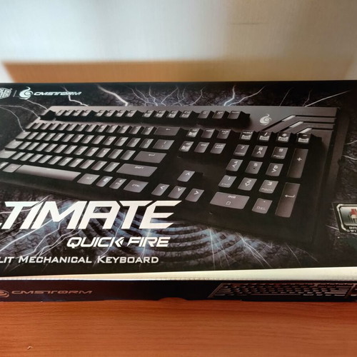 CM Storm QuickFire Ultimate gaming keyboard with Cherry MX Brown switches like new