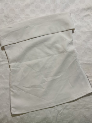 Zara λευκή strapless μπλούζα μέγεθος S σαν καινούργιο
