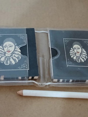 Σετ μικρά σημειωματάρια 6x7cm σαν καινούργιο, vintage 3σε1 με μολύβι