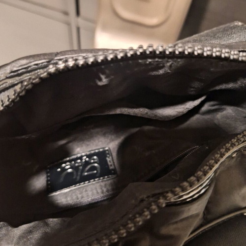 Small black bags set of 2 like new, crossbody and fur wallet
