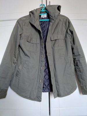 Khaki outerwear used, autumn jacket, size M