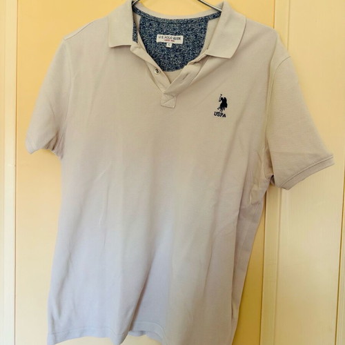Men's white polo shirt U.S. Polo Assn. like new, size L
