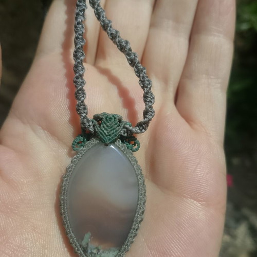 Energy Healing Moss Agate Necklace