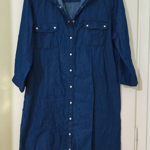 Denim dress Infinity plus size XL like new, blue