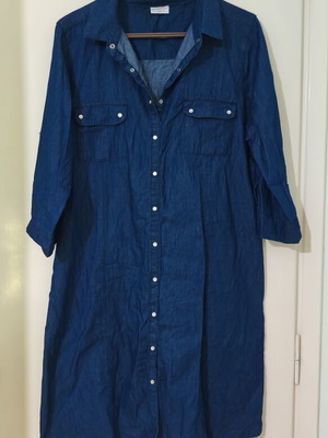 Denim dress Infinity plus size XL like new, blue
