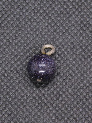 Boho Pendant Sphere 10mm Blue Psammite like new