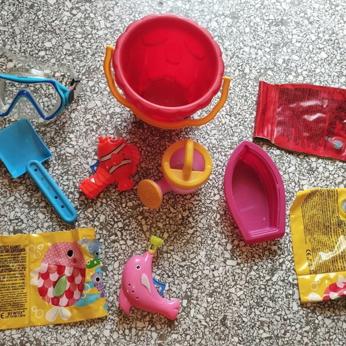 Beach toys set for children 5-7 years old, used