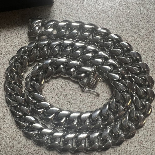 Cuban Link Necklace 57cm Stainless Steel 316L Unisex, New