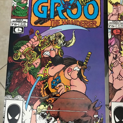 Groo The Wanderer set of 9 comics like new, 1985, Marvel