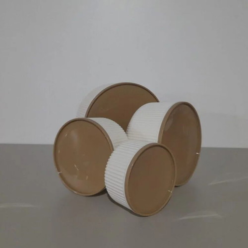 Linear Comfort set of 4 containers new, for storage and serving