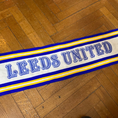 Leeds United 1980 κασκόλ μεταχειρισμένο, παλιό Αγγλίας
