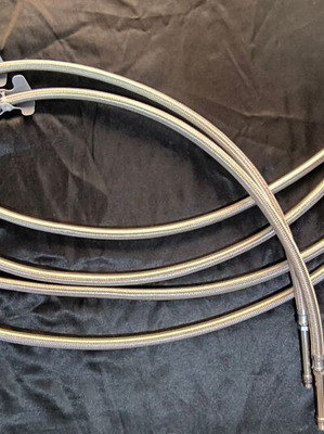 VenusFlex water connection spirals new, stainless steel, 8 pieces 60cm