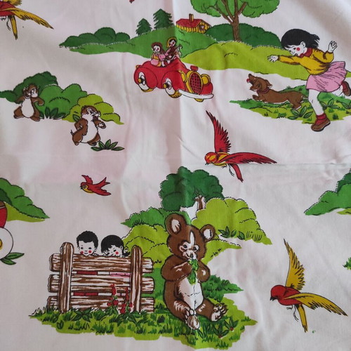 Children's cotton bed sheet 2.10x1.30 m