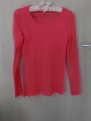 Blouse with transparent sleeves and back like new, size M