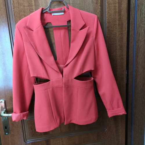 Coral jacket like new with cutout detail