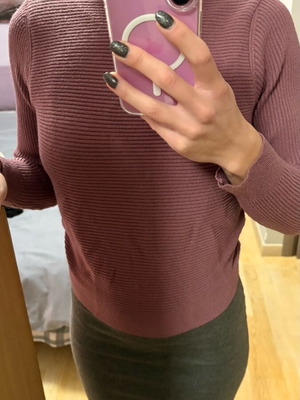 Mango purple sweater new, size Small with beautiful back