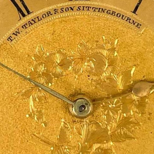 Gold 18 ct Pocket Watch used, solid 18K, 19th century