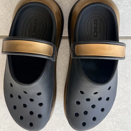 Crocs Mega Crush women's clogs black used, size 38