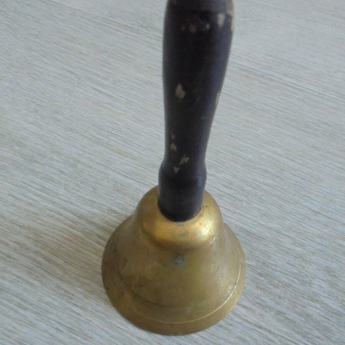 Old handbell with handle used