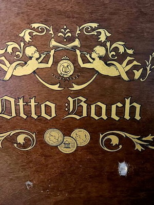 Piano Otto Bach used upright piano with minor wood wear