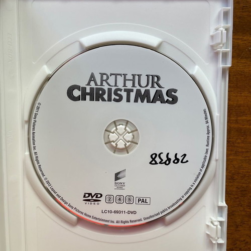 Arthur Christmas DVD used, dubbed