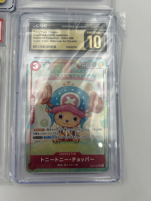 Tony Tony Chopper EB01-006 Super Rare Alternate Art Parallel CGC Pristine 10 card