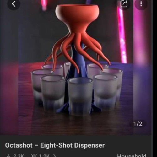 Octashot 8 σφηνακια καινούργιο gadget για πάρτι
