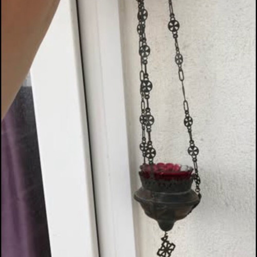 Vintage hanging lamp used