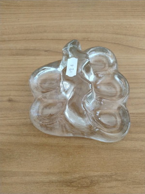 Pipe stand with five slots like new, glass