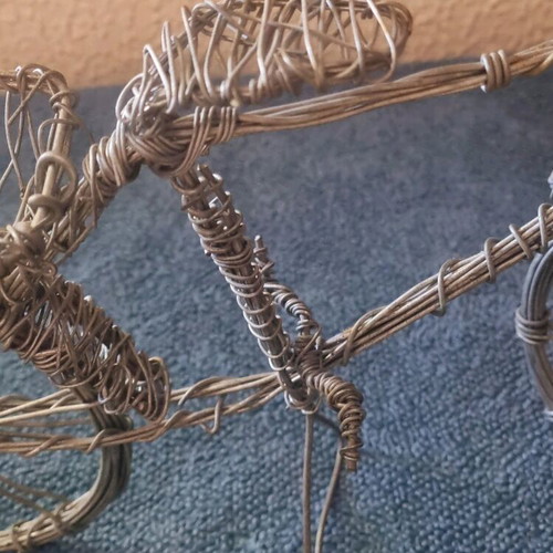 Handmade wire bicycle like new