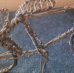 Handmade wire bicycle like new
