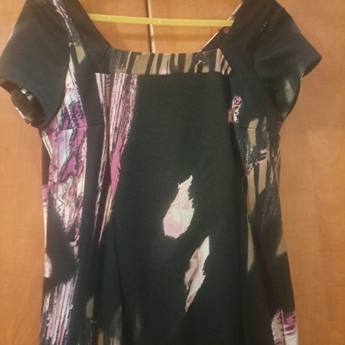 FIDELE midi dress like new, black multicolor, size L
