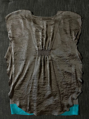 Rosa Thea dress like new, elegant brown/beige with turquoise detail size 47