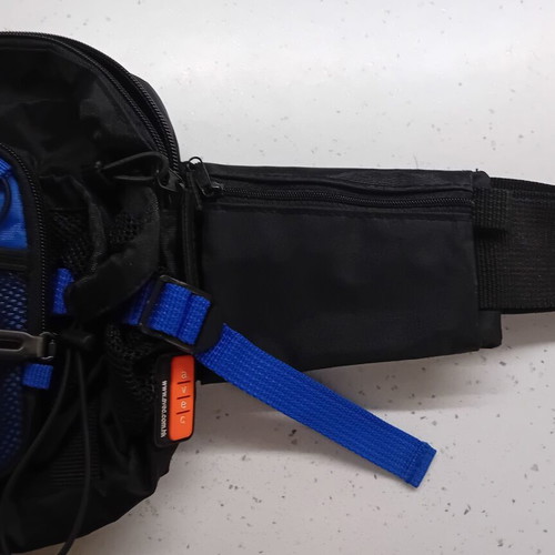 Men's waist bag Avec waterproof, blue black, new