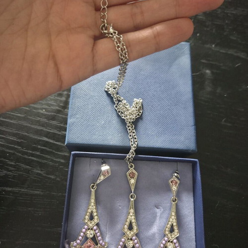 Ethnic Jewelry Set Bollywood Style New Necklace and Earrings