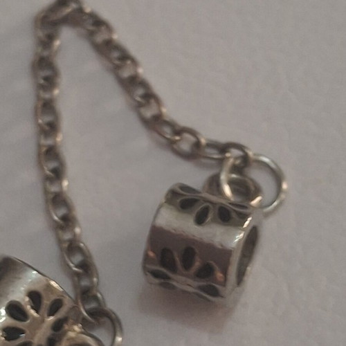 Security chain used, decorative for bracelet, silver color