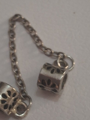 Security chain used, decorative for bracelet, silver color