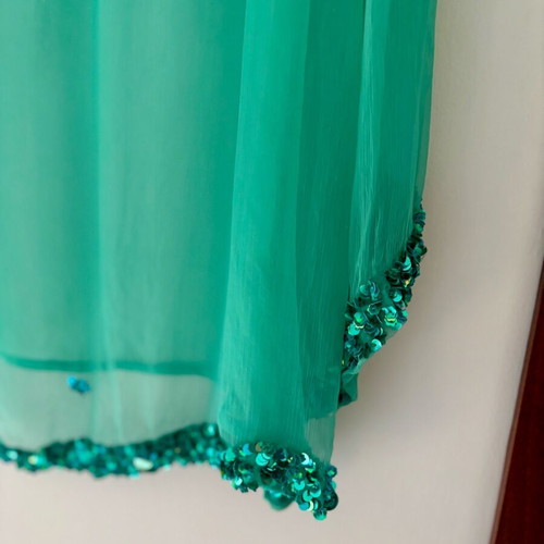 Anna Riska tunic like new, green and turquoise, size XL
