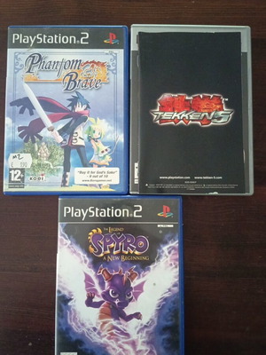 Tekken 5 Platinum, Spyro A New Beginning, Phantom Brave за PlayStation 2 като нови